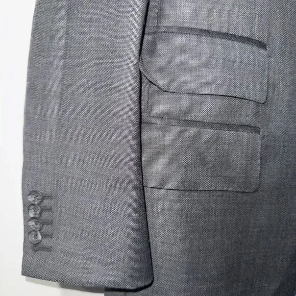 SUITSUPPLY Washington Single Breasted Extra Slim Blazer Jacket - Gray 38L